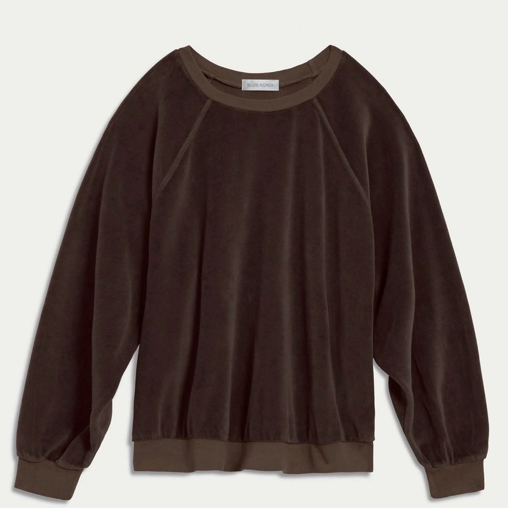 SALE‼️Suzie Kondi Velour Brown Sweater